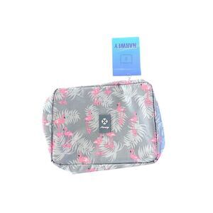 Narwey Cute Flamingo Makeup Bag Travel Organizer Multicolor Waterproof